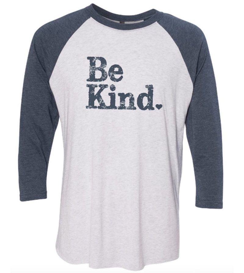 ellenville be kind baseball tee sample 457022