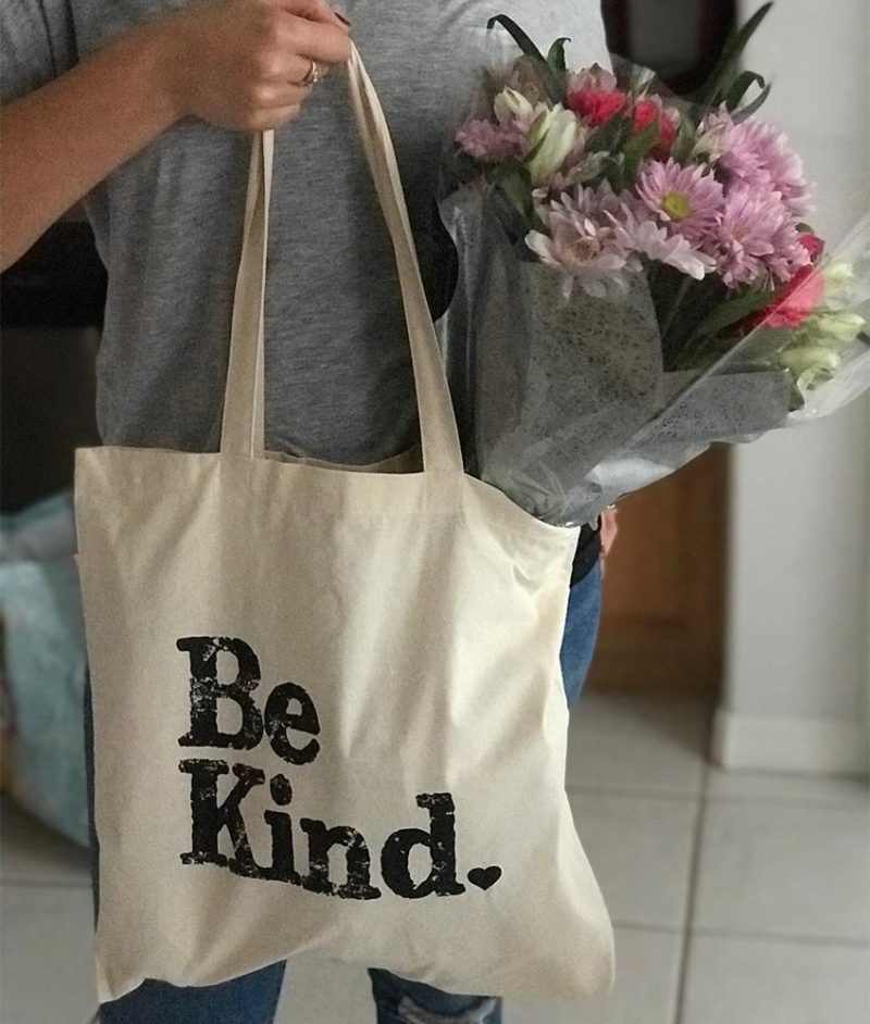 ellenville be kind canvas tote sample 688490