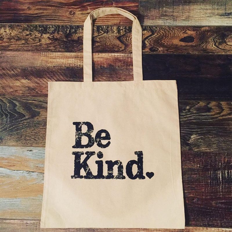 ellenville be kind canvas tote sample 804982