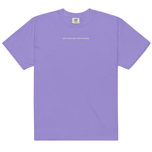 mens garment dyed heavyweight t shirt violet front 6410d3d43d76d