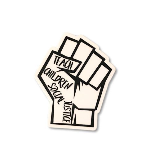 teach children social justice sticker 821475