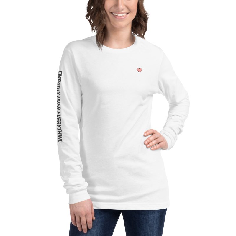 unisex long sleeve tee white front 65202b171a0ca