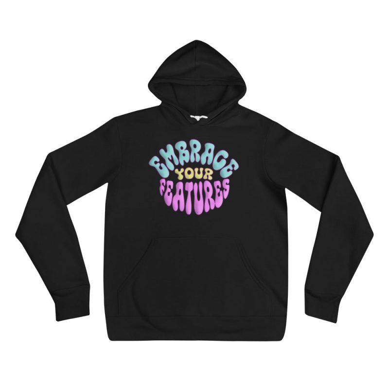 unisex pullover hoodie black front 66c609fee2ecd