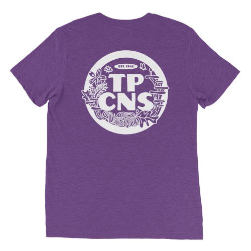 unisex tri blend t shirt purple triblend back 650e540e48417