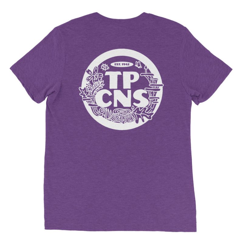 unisex tri blend t shirt purple triblend back 650e540e48417