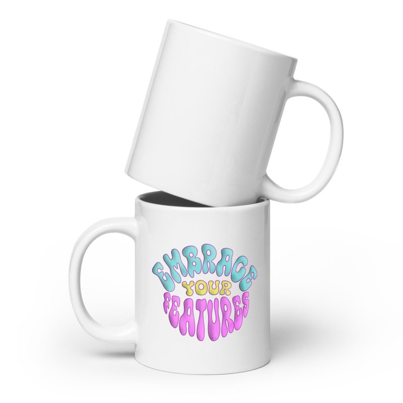 white glossy mug white 20 oz front view 66c6092a4dcd8